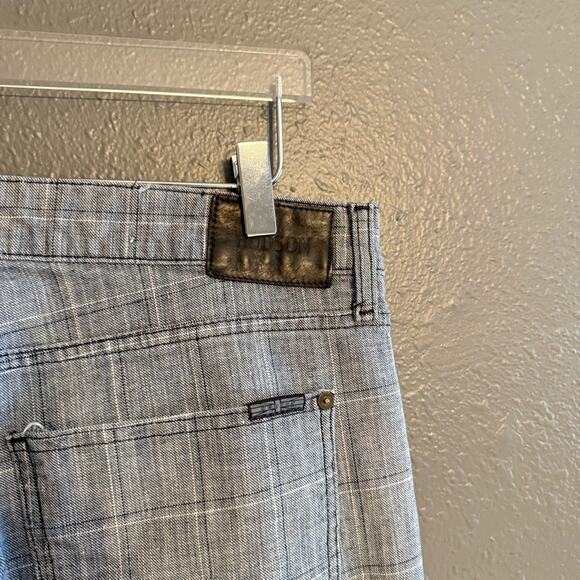 Hudson Plaid Sartor Slouchy Skinny Jeans Size 36 - Picture 3 of 7